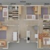 129m2 Prefabrik Ev – Image 2